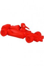 Formula hračka pes latex pískací červená 19cm Kiwi