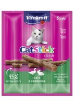 Vitakraft cat pochoutka stick mini  rabbit/duck 3x6g