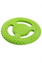 Hračka pes frisbee maxi plovoucí z TPR zelená Kiwi