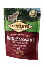 Carnilove Cat duck&pheasant adult hairball control 400g