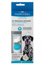 Francodex Dental Kit zubní pasta 70g a kartáček pro psy
