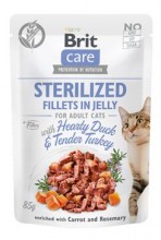 Brit Care Cat Fillets In Jelly Steril Duck&turkey 85g