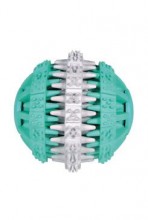 Hračka pes míč s mátou  zeleno/bílý 7,5cm Hiphop