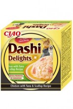 Churu Cat Ciao Dashi kuře s tuňákem a hřebenatkou 70g
