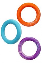 Hračka pes kruh guma plovací vanilkový 16cm