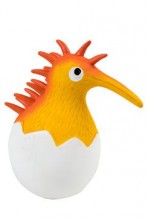 Baby hračka pes  latex pískací oranžová  12cm Kiwi