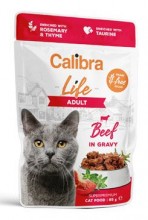Calibra Cat Life kapsa Adult Beef In Gravy 85g