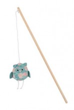 Hračka kočka udice Ethicat Leaf sova catnip Zolux