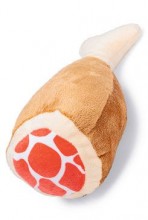 Hračka pes kuřecí stehno pískací 22x12x8cm plyš Karlie