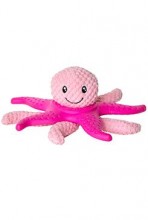 Octopus & Starfish hračka pes plyš TPR růžová 27cm Kiwi