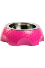 Miska nerez pes Cheese 750ml růžová Kiwi
