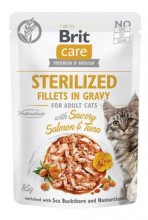 Brit Care Cat Fillets In Gravy Sterilised Salmon&tuna 85g