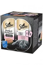 Sheba kapsa Perfect Portions s lososem 3x75g