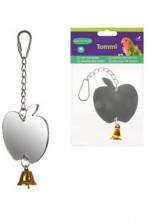 Hračka pro exoty zrcátko jablko se zvonkem