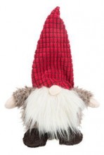 Vánoční Hračka Pes Skřítek Plyš, šustící 33cm Tr 1ks