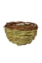 Hnízdo travní s proutěným lemem