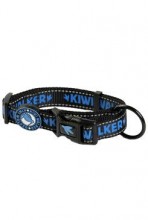 Obojek nylon 32-45cm/2cm modrá Kiwi