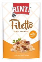 Rinti Dog Filetto kapsa kuřecí srdce v želé 100g