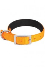 Obojek pes soft nylon oranžový 25mm/55cm Zolux