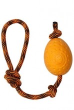 Hračka pes Egg Maxi plovací z TPR oranžová Kiwi