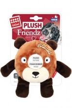Hračka pes Gigwi Plush Friendz medvěd s gumenym kroužkem
