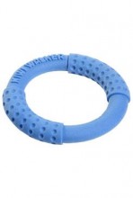 Hračka pes ring maxi plovoucí a létající TPR modrý Kiwi