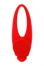 Přívěsek na obojek Dog Fantasy LED silikon červený 8cm