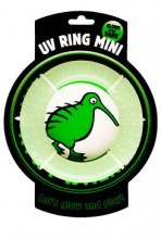 Hračka pes Glow Ring mini plovoucí létající TPR Kiwi