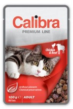 Calibra Cat  Kapsa Premium Adult Chicken & Beef 100g