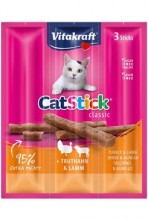 Vitakraft cat pochoutka stick mini turkey/lamb 3x6g