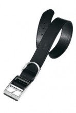 Obojek kožený natural C 53cmx25mm černý