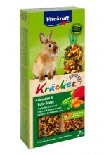 Vitakraft Rodent Rabbit pochoutka kräcker zelenina a červená řepa 2ks