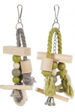 Hračka pro papoušky Banjo L dřevěná Zolux