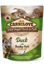 Carnilove Dog Pouch paté duck & timothy grass 300g