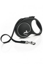 Vodítko Flexi Black Design L pásek 5m/50kg stříbrná new