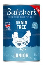 Butcher S Dog Original Junior Kuřecí V želé konzervě 400g