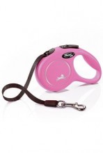 Vodítko Flexi classic new XS pásek 3m/12kg růžová