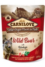 Carnilove Dog Pouch paté wild boar & rosehips 300g