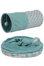 Hračka kočka Ethicat Leaf tunel šustící catnip Zolux