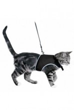 Postroj Kočka vesta  36-54cm /1,20m černá Trixie