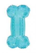 Hračka pes kost Bone TPR POP 14cm tyrkysová Zolux