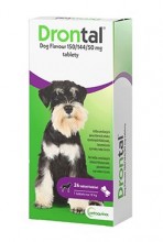 Drontal Dog Flavour 150/144/50mg pro psy 24 tablet