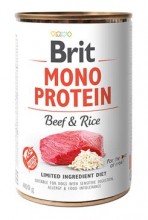 Brit Dog Konzerva Mono Protein Beef & Brown Rice 400g