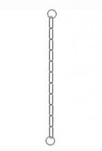Obojek kovový stahovák dlouhá oka 1-řadý 55cm