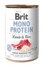 Brit Dog Konzerva Mono Protein Lamb & Brown Rice 400g