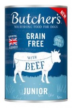 Butcher S Dog Original Junior Hovězí V želé konzervě 400g