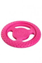 Hračka pes frisbee mini plovoucí z TPR růžová Kiwi