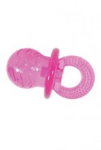 Hračka pes dudlík TPR pop pacifier 7cm růžová Zolux