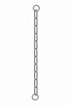 Obojek kovový stahovák dlouhá oka 1-řadý 50cm