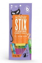 Schesir Cat Pochoutka Stix Liquid Snack Variety 6x15g
